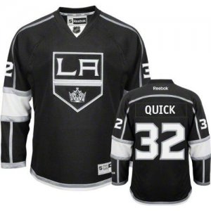 Jerseys Factory Cheap Kings #32 Jonathan Quick Black Home Embroi