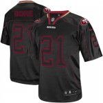 Jerseys Factory Cheap Nike 49ers #21 Frank Gore Lights Out Black