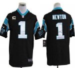 Jerseys Factory Cheap Nike Panthers #1 Cam Newton Black Team Col