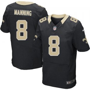 Jerseys Factory Cheap Nike Saints #8 Archie Manning Black Team C