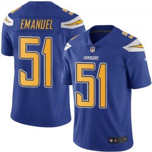 Jerseys Factory Cheap Nike Chargers #51 Kyle Emanuel Electric Bl