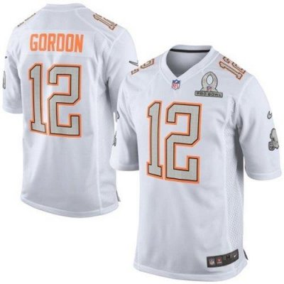 Jerseys Factory Cheap Nike Browns #12 Josh Gordon White Pro Bowl