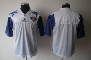 Jerseys Factory Cheap Mitchell And Ness 75TH Cowboys Blank White