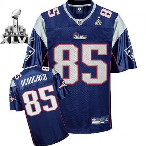 Jerseys Factory Cheap Patriots #85 Chad Ochocinco Dark Blue Supe