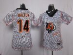 Jerseys Factory Cheap Nike Bengals #14 Andy Dalton Zebra Women's