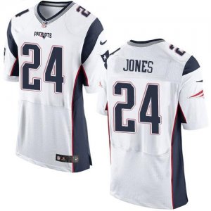 Jerseys Factory Cheap Nike Patriots #24 Cyrus Jones White Men's