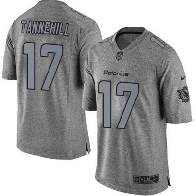 Jerseys Factory Cheap Nike Dolphins #17 Ryan Tannehill Gray Men'