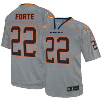 Jerseys Factory Cheap Nike Bears #22 Matt Forte Lights Out Grey