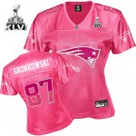 Jerseys Factory Cheap Patriots #87 Rob Gronkowski Pink 2011 Wome