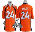 Jerseys Factory Cheap Nike Broncos #24 Champ Bailey Orange Team