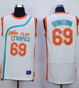 Jerseys Factory Cheap Flint Tropics #69 Downtown White Semi-Pro
