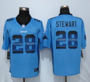 Jerseys Factory Cheap Nike Panthers #28 Jonathan Stewart Blue Al