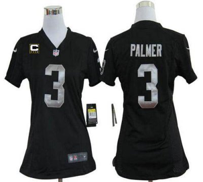 Jerseys Factory Cheap Nike Raiders #3 Carson Palmer Black Team C