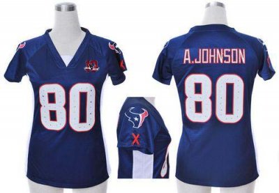 Jerseys Factory Cheap Nike Texans #80 Andre Johnson Navy Blue Te