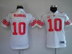 Jerseys Factory Cheap Giants #10 Eli Manning White Embroidered Y