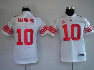 Jerseys Factory Cheap Giants #10 Eli Manning White Embroidered Y