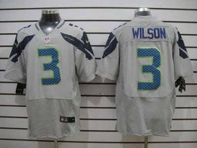Jerseys Factory Cheap Nike Seahawks #3 Russell Wilson Grey Alter