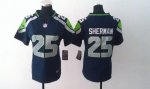 Jerseys Factory Cheap Nike Seahawks #25 Richard Sherman Steel Bl
