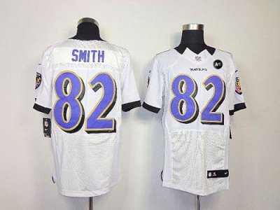 Jerseys Factory Cheap Nike Ravens #82 Torrey Smith White With Ar