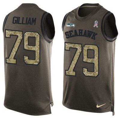 Jerseys Factory Cheap Nike Seahawks #79 Garry Gilliam Green Men'