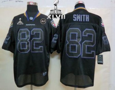 Jerseys Factory Cheap Nike Ravens #82 Torrey Smith Lights Out Bl