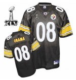 Jerseys Factory Cheap Steelers #8 President Obama Super Black Bo