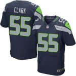 Jerseys Factory Cheap Nike Seahawks #55 Frank Clark Steel Blue T