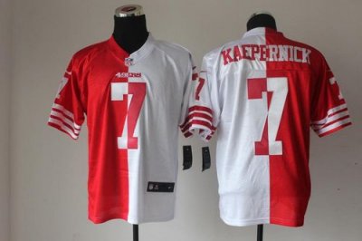 Jerseys Factory Cheap Nike 49ers #7 Colin Kaepernick Red/White M