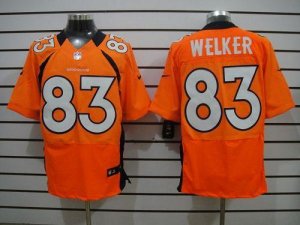 Jerseys Factory Cheap Nike Broncos #83 Wes Welker Orange Team Co