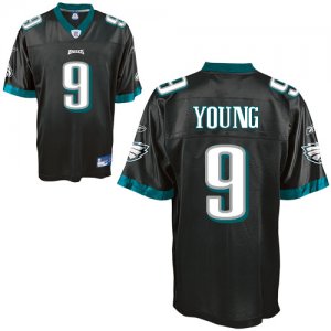 Jerseys Factory Cheap Eagles #9 Vince Young Black Stitched NFL J