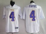Jerseys Factory Cheap Vikings #4 Brett Favre All White Stitched