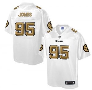 Jerseys Factory Cheap Nike Steelers #95 Jarvis Jones White Men's