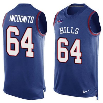 Jerseys Factory Cheap Nike Bills #64 Richie Incognito Royal Blue