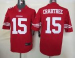 Jerseys Factory Cheap Nike 49ers #15 Michael Crabtree Red Team C
