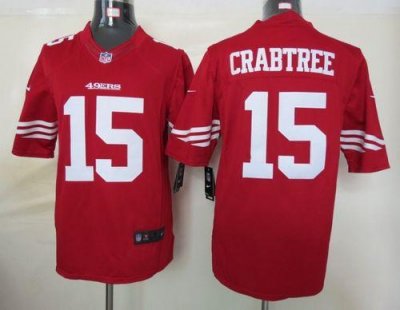 Jerseys Factory Cheap Nike 49ers #15 Michael Crabtree Red Team C