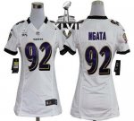 Jerseys Factory Cheap Nike Ravens #92 Haloti Ngata White Super B