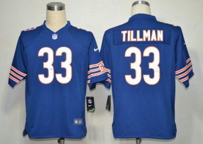 Jerseys Factory Cheap Nike Bears #33 Charles Tillman Navy Blue T
