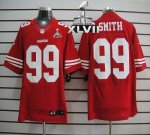Jerseys Factory Cheap Nike 49ers #99 Aldon Smith Red Team Color