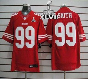 Jerseys Factory Cheap Nike 49ers #99 Aldon Smith Red Team Color
