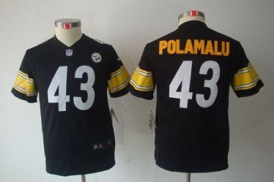 Jerseys Factory Cheap Nike Steelers #43 Troy Polamalu Black Team