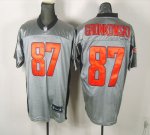 Jerseys Factory Cheap Patriots #87 Rob Gronkowski Grey Shadow St