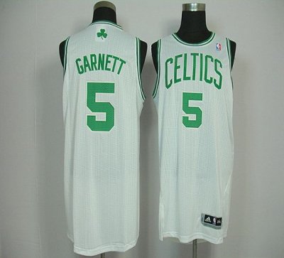 Jerseys Factory Cheap Celtics #5 Kevin Garnett White Revolution