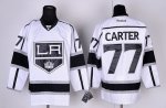Jerseys Factory Cheap Kings #77 Jeff Carter White Road Embroider