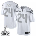 Jerseys Factory Cheap Nike Seahawks #24 Marshawn Lynch White Sup