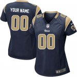 Jerseys Factory Cheap Nike St. Louis Rams Customized Navy Blue E