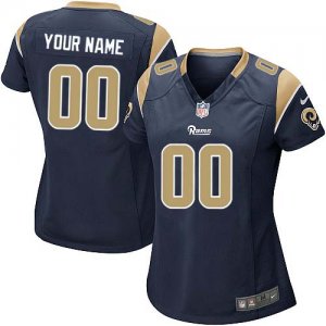 Jerseys Factory Cheap Nike St. Louis Rams Customized Navy Blue E