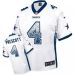Jerseys Factory Cheap Nike Cowboys #4 Dak Prescott White Men's S