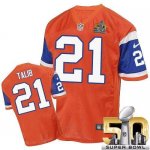 Jerseys Factory Cheap Nike Broncos #21 Aqib Talib Orange Throwba