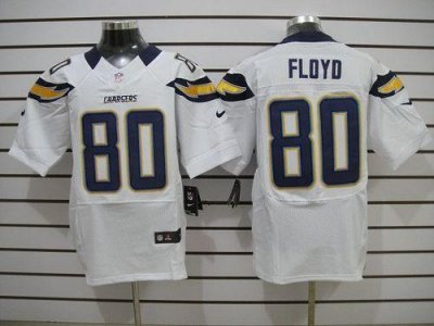 Jerseys Factory Cheap Nike Chargers #80 Malcom Floyd White Men's