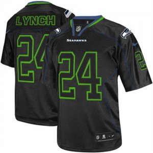 Jerseys Factory Cheap Nike Seahawks #24 Marshawn Lynch Lights Ou